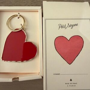 Sezane heart keychain